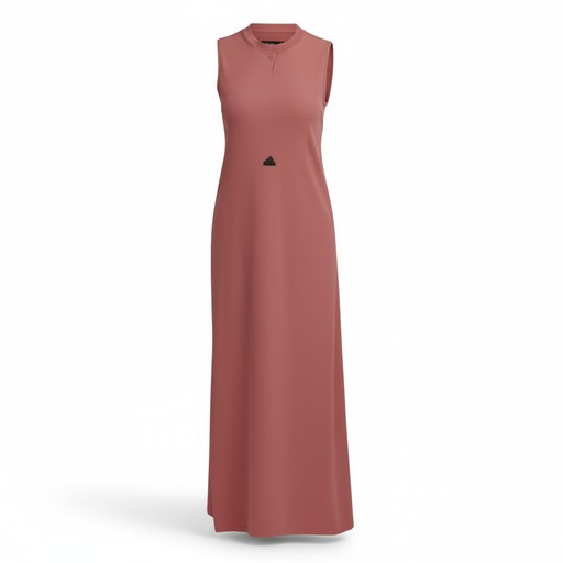 Adidas Ribbed Maxi Dress Pink, Women