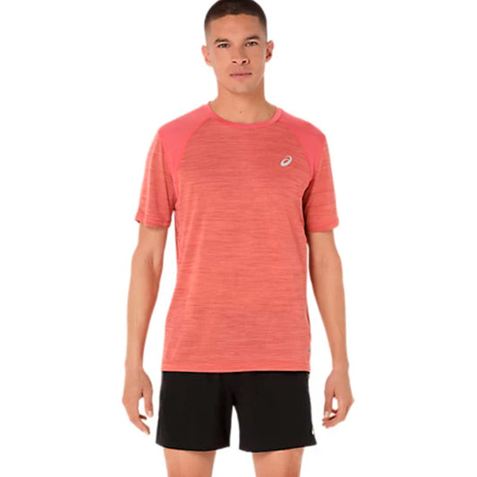 ASICS T-Shirt Road Short Sleeve Red (2011C992-701) Men