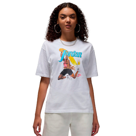 Jordan T-Shirt Girlfriend Graphic White (FV7122-100) Women