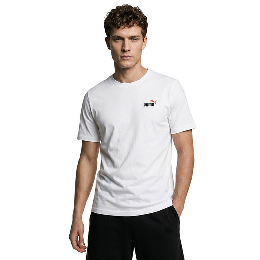 Puma T-Shirt Essentials 2 Color Small No. 1 Logo White (684717-02) Men