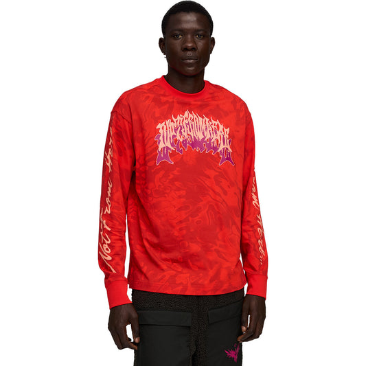 Puma T-Shirt LaMelo Supernova Long Sleeve Aop Red (632443-01) Unisex