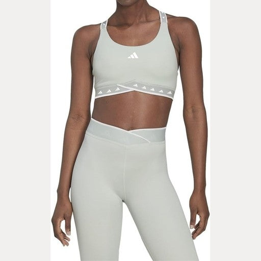 Adidas Light Green Sports Bra, Women