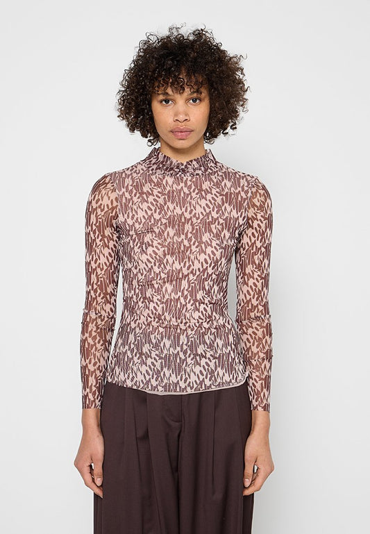 Ted Baker WMB JUMILA Fitted High Neck Top Multi-Coloured (ZZO2FAL22-J00) Women