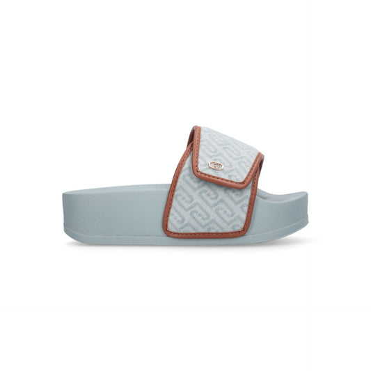 MYKONOS 04 - SLIPPER MONOGRAM DENIM