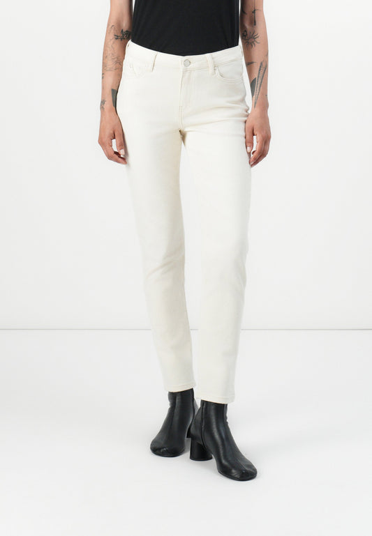 KARL LAGERFELD SKINNY 2 TONES DENIM PANTS White (ZZO2Q1609-A00) Women