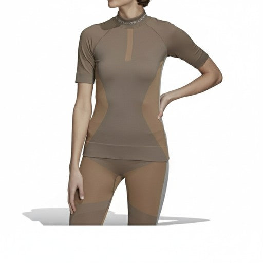 Adidas Run Knit Performance T-Shirt Brown (FI8310-BLACK), Women