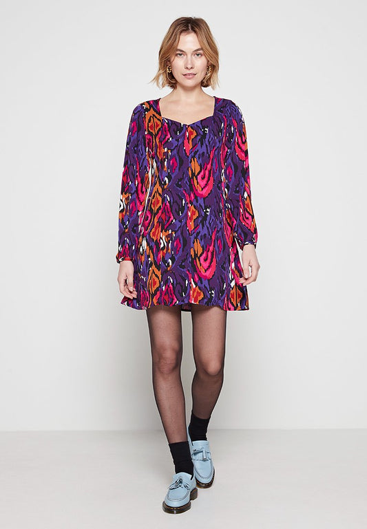 ONLY ONLASTA LIFE VIS L/S LUCCA DRESS PTM Multi-coloured (ZZO1T1K37-T00) Women