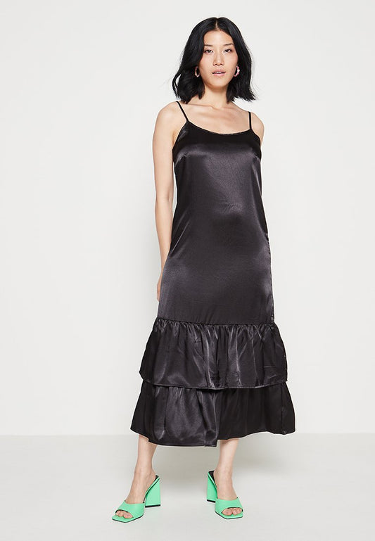 VIHAYA STRAP FLOUNCE MIDI DRESS/ZL Women