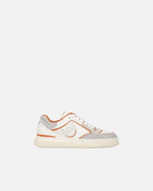 MANDY 08 - SNEAKER CALF LEATHER/COW SUEDE WHITE/FARD Women