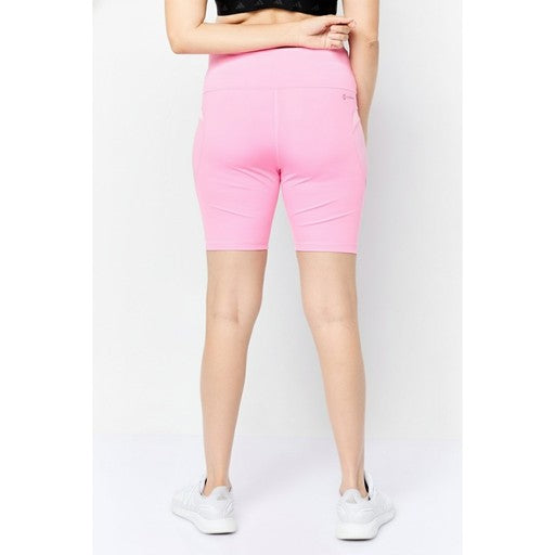 Adidas Pink High-Waist Cycling Leggings, Women