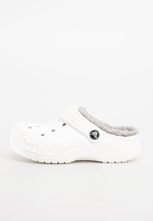 Crocs Baya Lined Clog K Whi/Lgr White (ZZO34RF07-A00) Kids