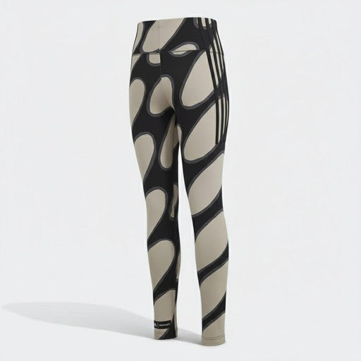 Adidas Marimekko Print Leggings Beige Black, Kids