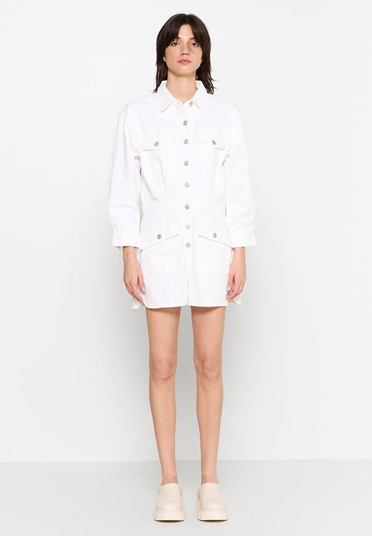 7 for all mankind SURPLUS ROMPER White (ZZO2EZ9AG-A00) Women