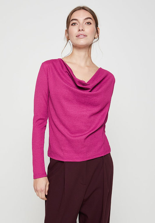 Vero Moda VMVICKIE LS WATERFALL TOP JRS LT (ZZO1TKM06-T00) Women