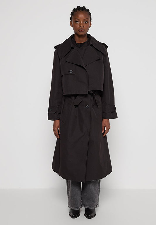 OH APRIL Aubrey Trenchcoat Black (ZZO32UC58-Q00) Women
