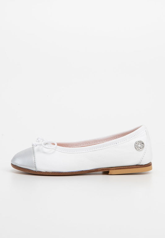 ELIE SAAB LEATHER BALLET FLATS White (ZZO2JFV10-A00) Kids