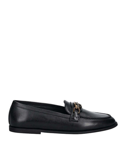 NATY 05 - MOCASSINO CALF LEATHER BLACK Women