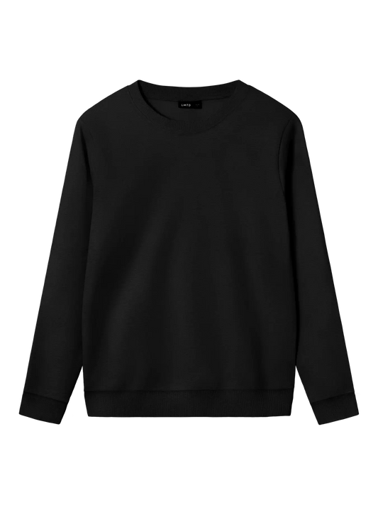 Nlnnizu Long Sleeve Bru O-Neck Sweat Black (13234687) Kids