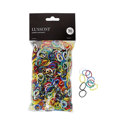 Lussoni Rubber Hair Bands for Braids and Various Hairstyles 15mm