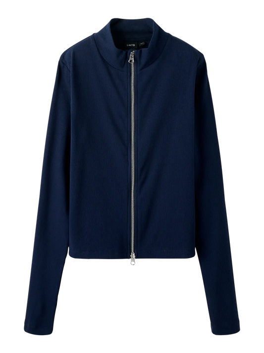 Hinaja Long Sleeve Short Zip Cardigan Navy Blazer (13254775) Kids