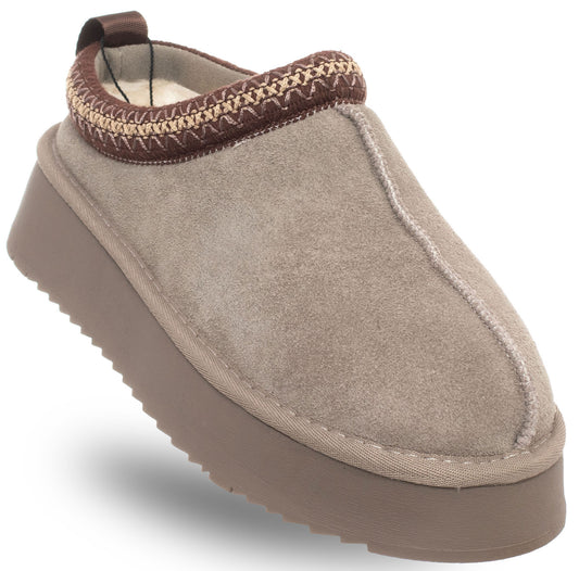 SOLO SOPRANI COUTURE Shoes Women's SOLO SOPRANI COUTURE SABOT FUR TAUPE (5878) Women
