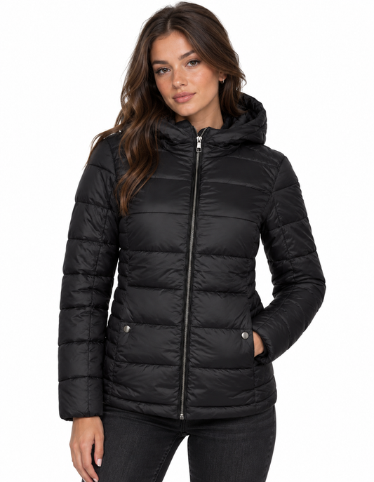 DEBRANDE Women's Jacket Z Hooded BLACK (10764) Women