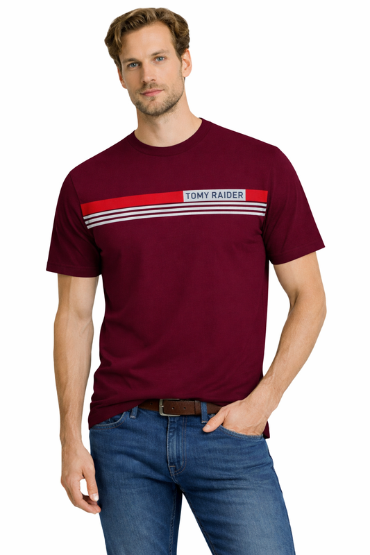 JUMPER T-SHIRT T-shirt Men's Burgundy (9123) Men