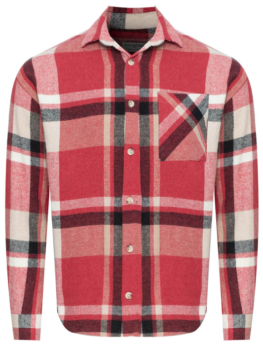 PLUS POSH Shirt Red Check (8433) Men