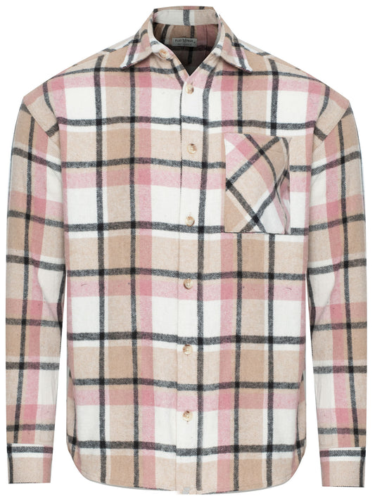 PLUS POSH Shirt Pink Check (8424) Men