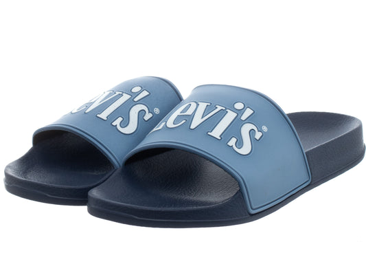 LEVI'S Slides Women's POOL S BLUE JEANS (9455) Women