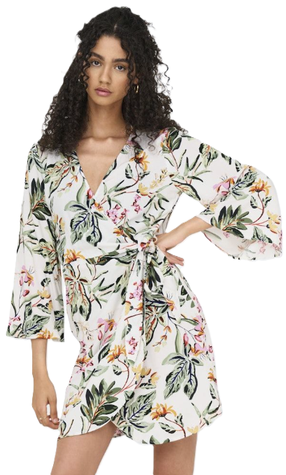 JDY ONLY JDY Dress Women's LETNIA JDYSEZEN LIFE SHIRT DRESS WVN NOOS CLOUD DANCER (10226) Women