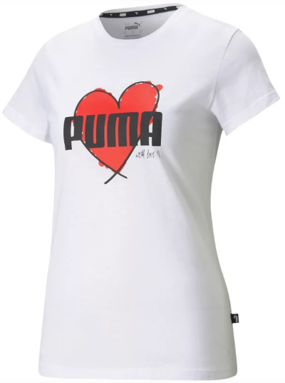 Puma T SHIRT T Shirt HEART TEE 587897 02 (7273) Women