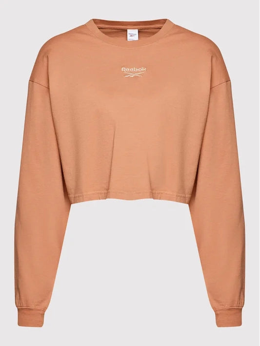 Reebok LONGSLEEVE CROP TOP CL WDE COTTON LONGSLEEVE H49247 (7617) Women