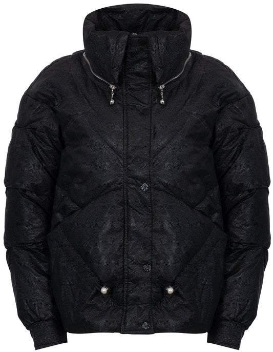 ROMEO GIGLI Jacket Women's Z WYSOKO ZAPINANYM Collar R04 / NERO (7880) Women
