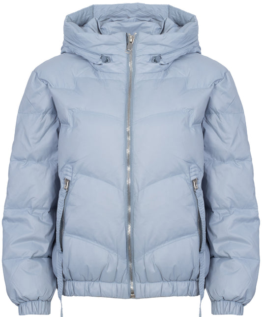 ROMEO GIGLI Jacket Down Women's Hooded R01 / CELESTE (7863) Women