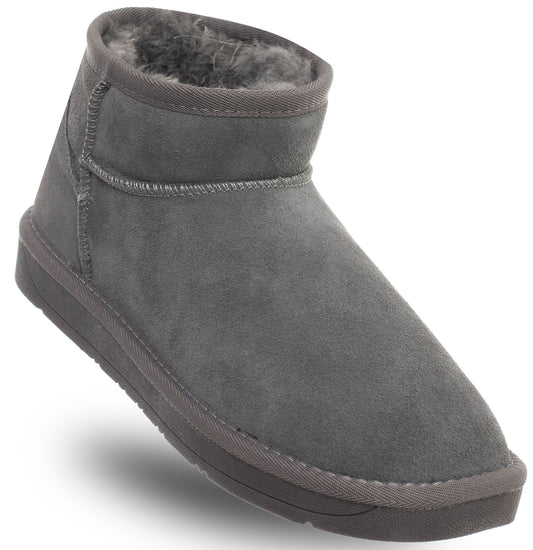 SOLO SOPRANI COUTURE Leather Ankle Boots Women's HUGH LOW SHARK (6164) Women