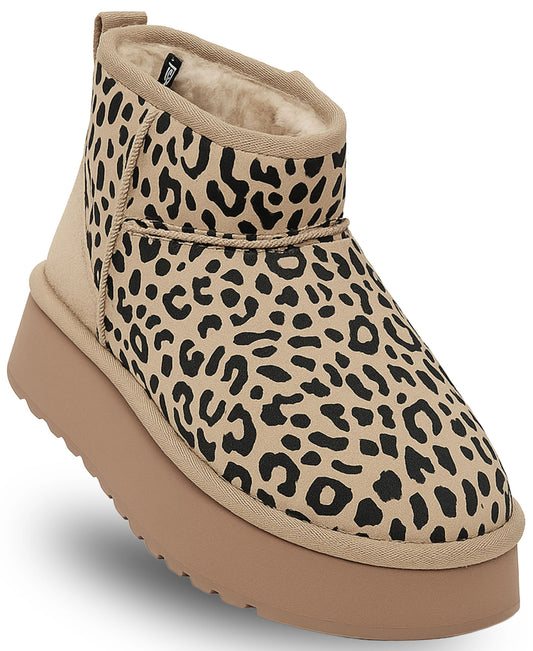 SOLO SOPRANI COUTURE Leather Ankle Boots Women's ROSY ANIMALS (8016) Women