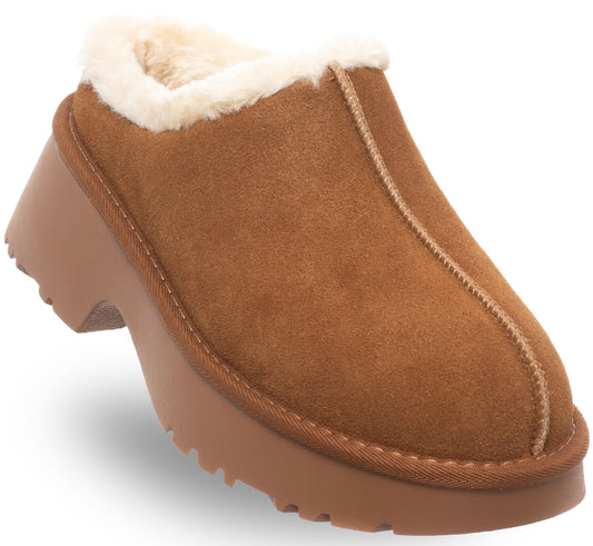 SOLO SOPRANI COUTURE Shoes Women's REMY SUEDE FUR CAMEL (8151) Women