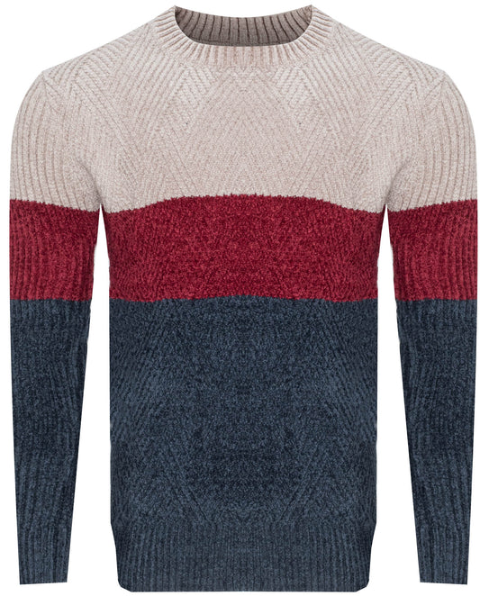 MUST Parkour Sweater Men's Beige-bordo-navy (8440) Men