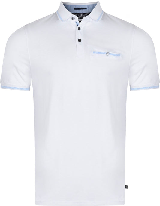 TED BAKER LONDON Men's T-shirt POLO WHITE TORTILA (5109) Men