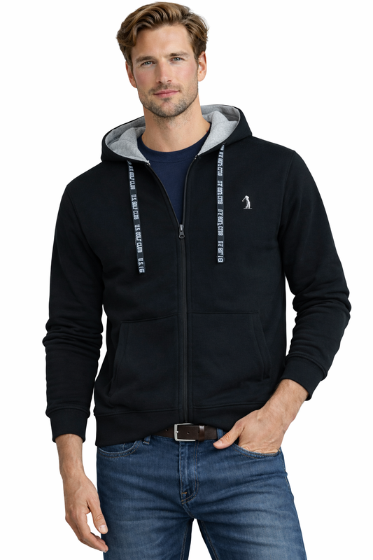 U.S. GOLF CLUB Sweatshirt Men's Zip Z Hooded (9085) Men