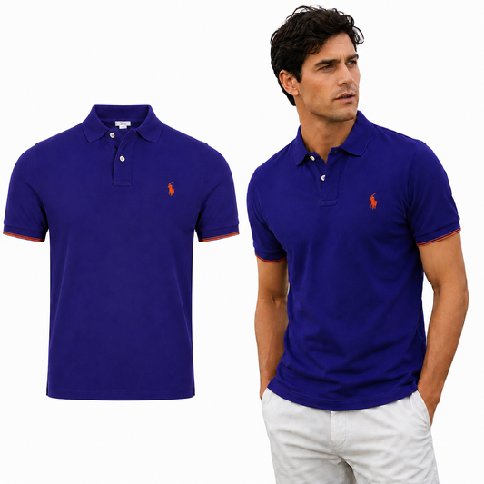 U.S. Polo Assn. Men's T-shirt POLO FIOLETOWA (4799) Men