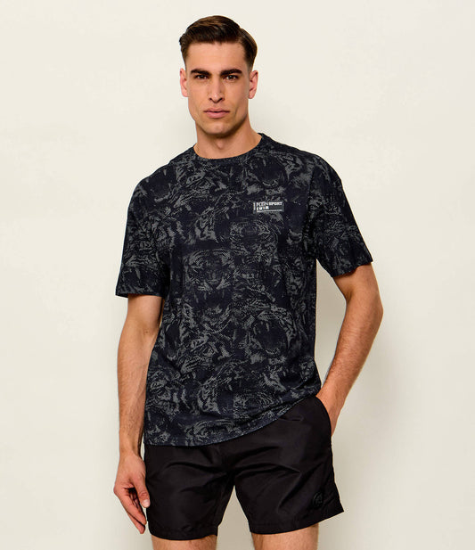 Plein Sport ALLOVER TIGER T-SHIRT (PS26MTS10_02_BLACK) Men