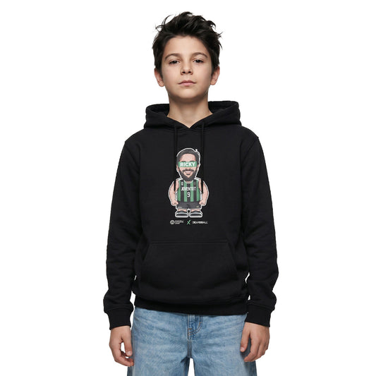 Dearbball Sweatshirt Mini Ricky Rubio Black (HOOD-DBB-MINIRICKY-J) Kids
